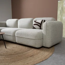 Hoekbank Lino beige chaise longue links