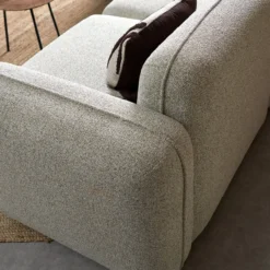 Hoekbank Lino beige chaise longue links