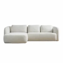 Hoekbank Liora beige chaise longue links