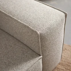 Hoekbank Livento beige chaise longue links