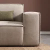 Hoekbank Livento taupe chaise longue links