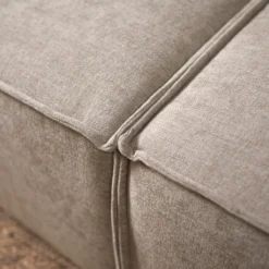Hoekbank Livento taupe chaise longue rechts