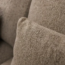 Hoekbank Lusaro taupe chaise longue rechts