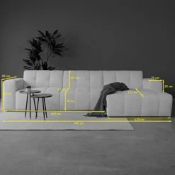 Hoekbank Nova Groen Chaise Longue rechts