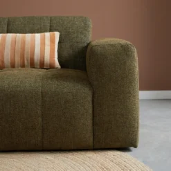 Hoekbank Nova groen chaise longue links