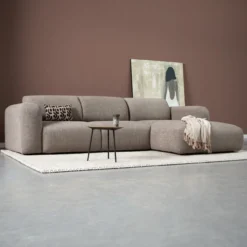 Hoekbank Riva Bruin Chaise Longue Rechts