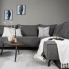 Hoekbank Ron boucle brown rechts