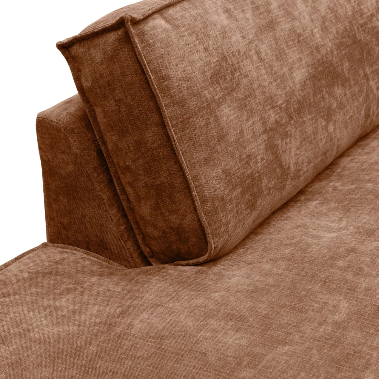 Hoekbank Segment links be cotton copper