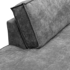 Hoekbank Segment links be cotton grey