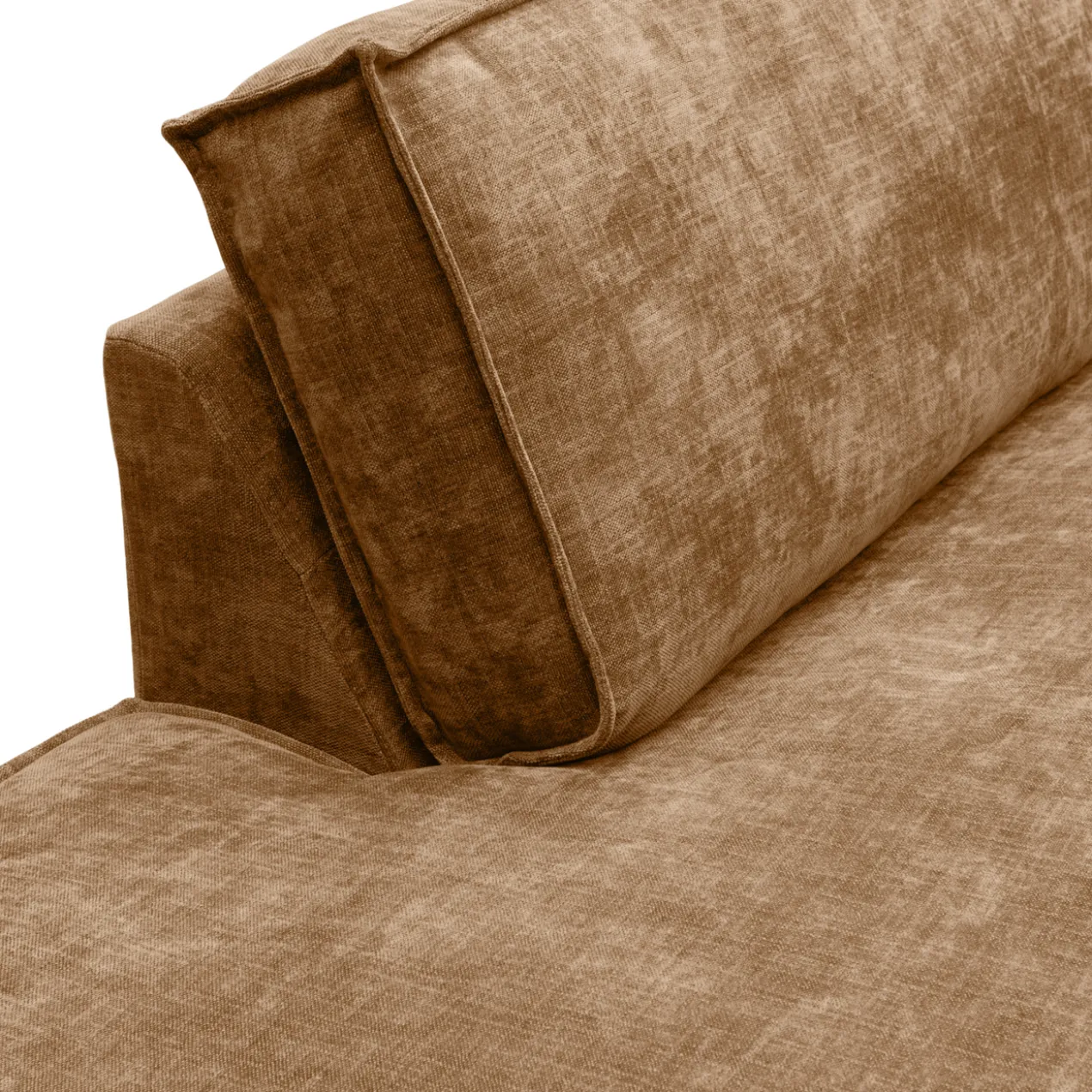 Hoekbank Segment links be cotton ocher
