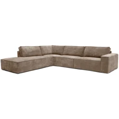 Hoekbank Segment links be cotton beige