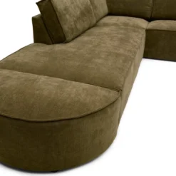 Hoekbank Segment met hockers be cotton green links
