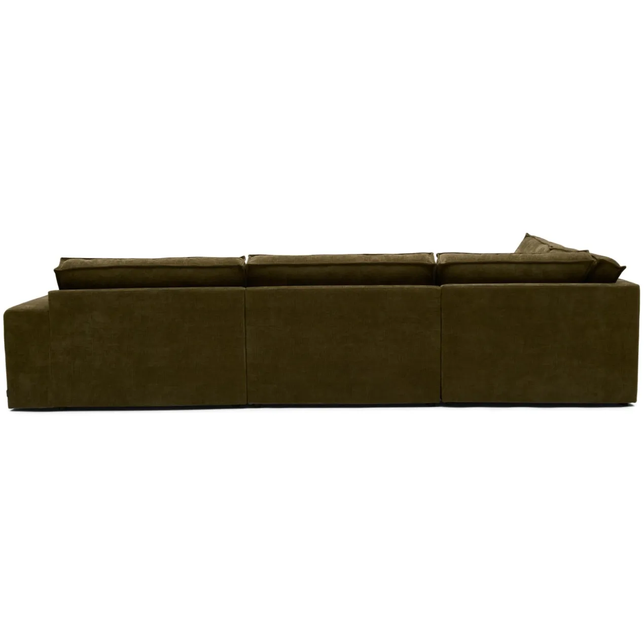 Hoekbank Segment met hockers be cotton green links
