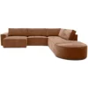 Hoekbank Segment met hockers be cotton copper rechts