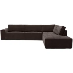Hoekbank Segment rechts be cotton brown