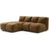 Hoekbank S Fender be straight brown zonder arm links