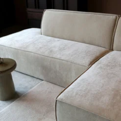 Hoekbank Sorello beige chaise longue rechts