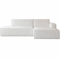 Hoekbank Sorello off-white chaise longue rechts