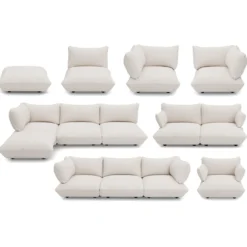 Hoekbank Sumo boucle recycled creme