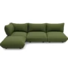 Hoekbank Sumo boucle recycled leaf green