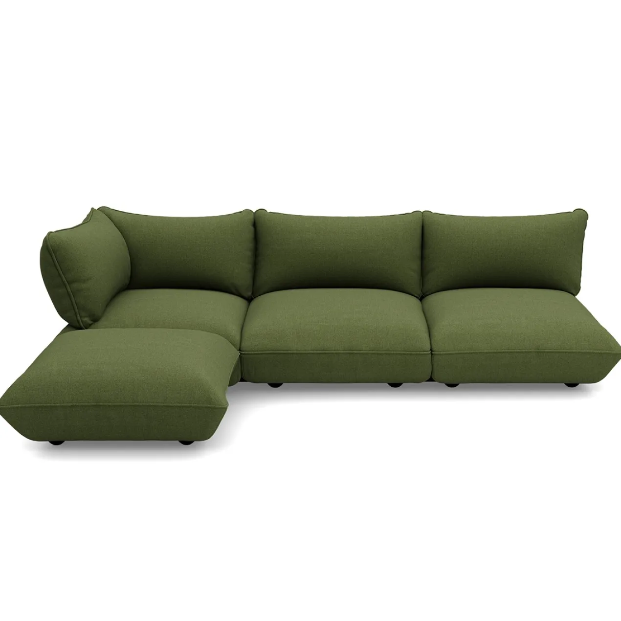 Hoekbank Sumo boucle recycled leaf green