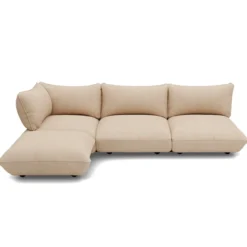 Hoekbank Sumo links cord recycled beige
