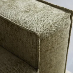 Hoekbank Valora groen chaise longue links