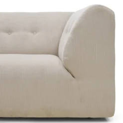 Hoekbank Vint links corduroy rib cream