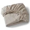 Hoeslaken Cotton Satin 160x200+35 cm almond
