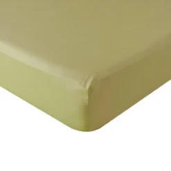 Hoeslaken Cotton Satin 180x200+35 cm khaki