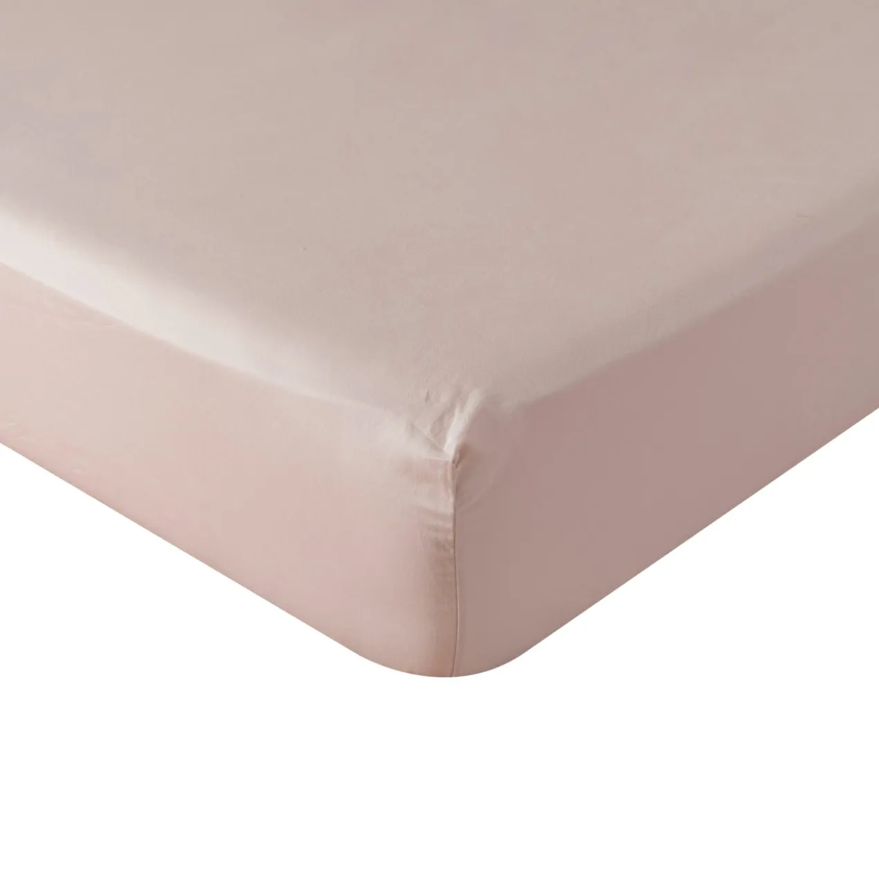 Hoeslaken Cotton Satin 180x200+35 cm misty rose