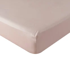 Hoeslaken Cotton Satin 90x200+35 cm misty rose