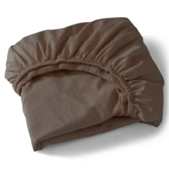 Hoeslaken Cotton 90x200+35 cm dark brown