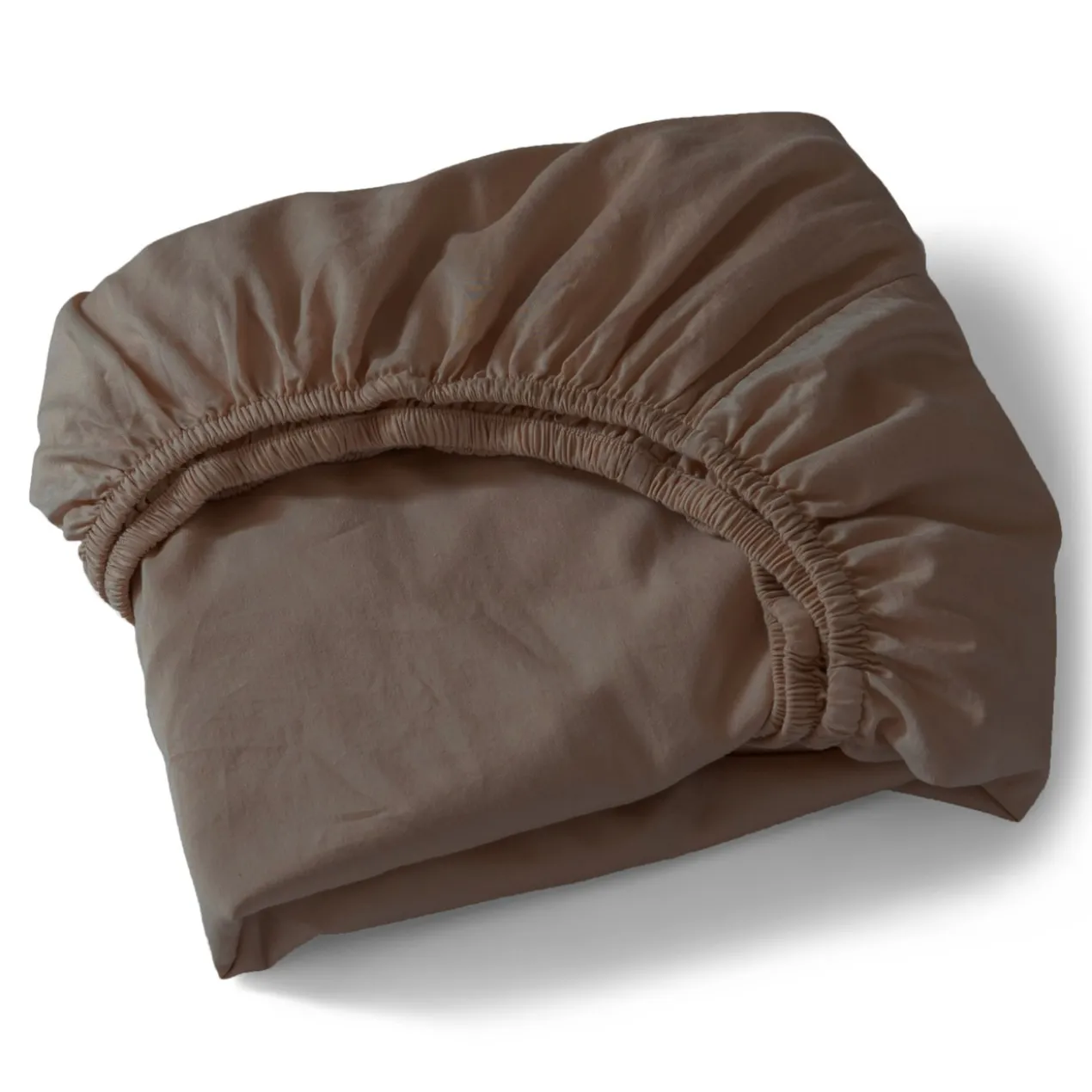 Hoeslaken Cotton 90x200+35 cm dark brown