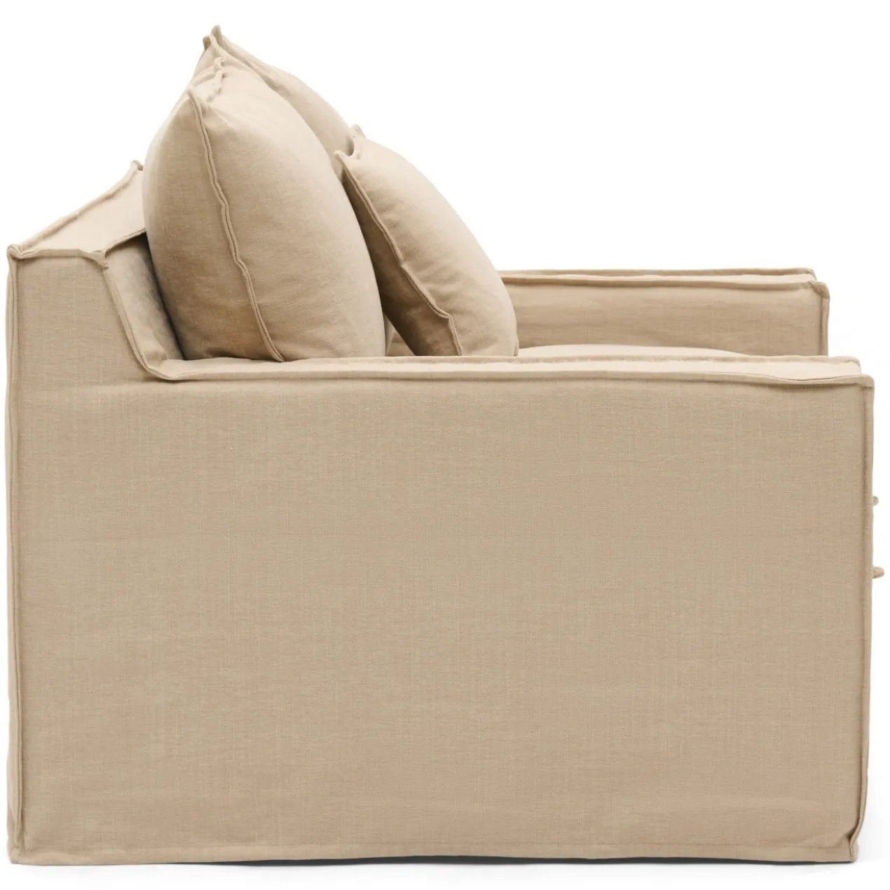 Hoes voor loveseat Alina shadow linen