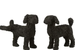 Hond Max Poly Zwart set van 2
