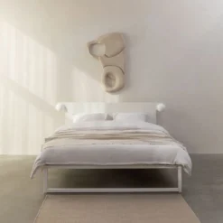 Hoofdbord voor bedframe °01 80 cm | Wit
