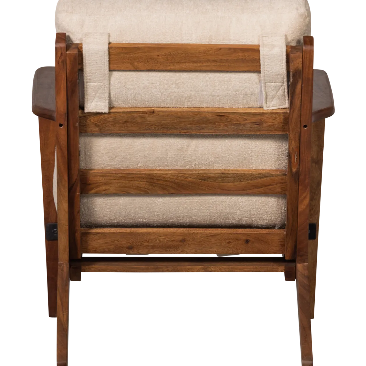 Houston fauteuil boucle/hout naturel