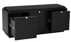 Houten bank Confetti zwart