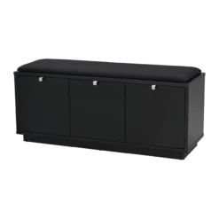 Houten bank Confetti zwart