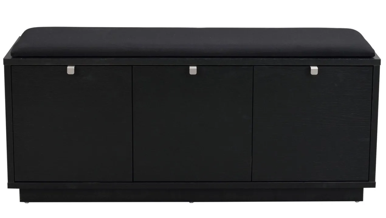 Houten bank Confetti zwart