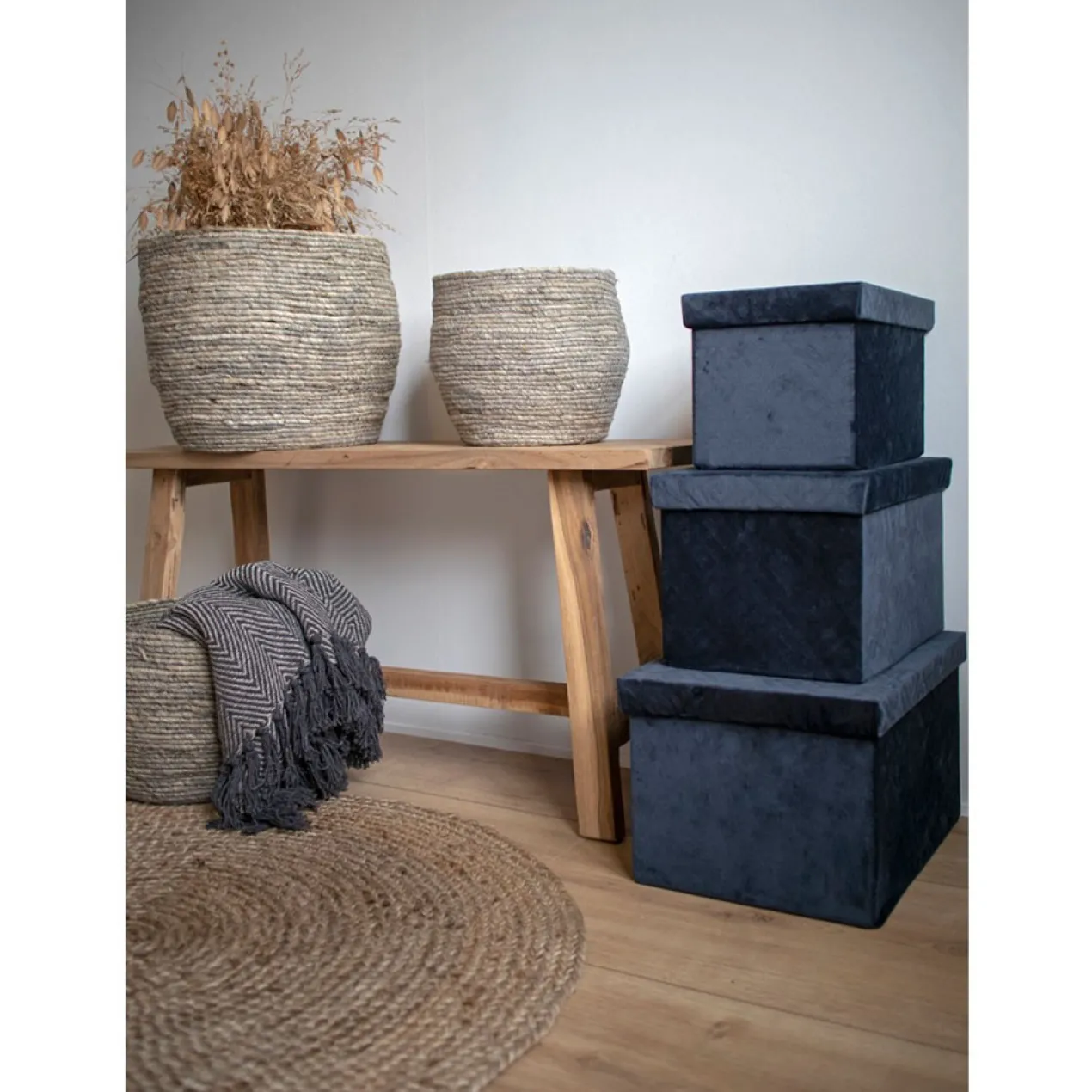 Houten bankje Jules medium Bruin - driftwood