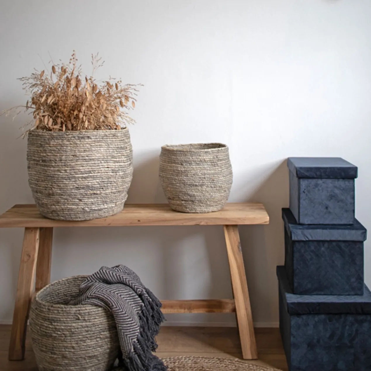 Houten bankje Jules medium Bruin - driftwood
