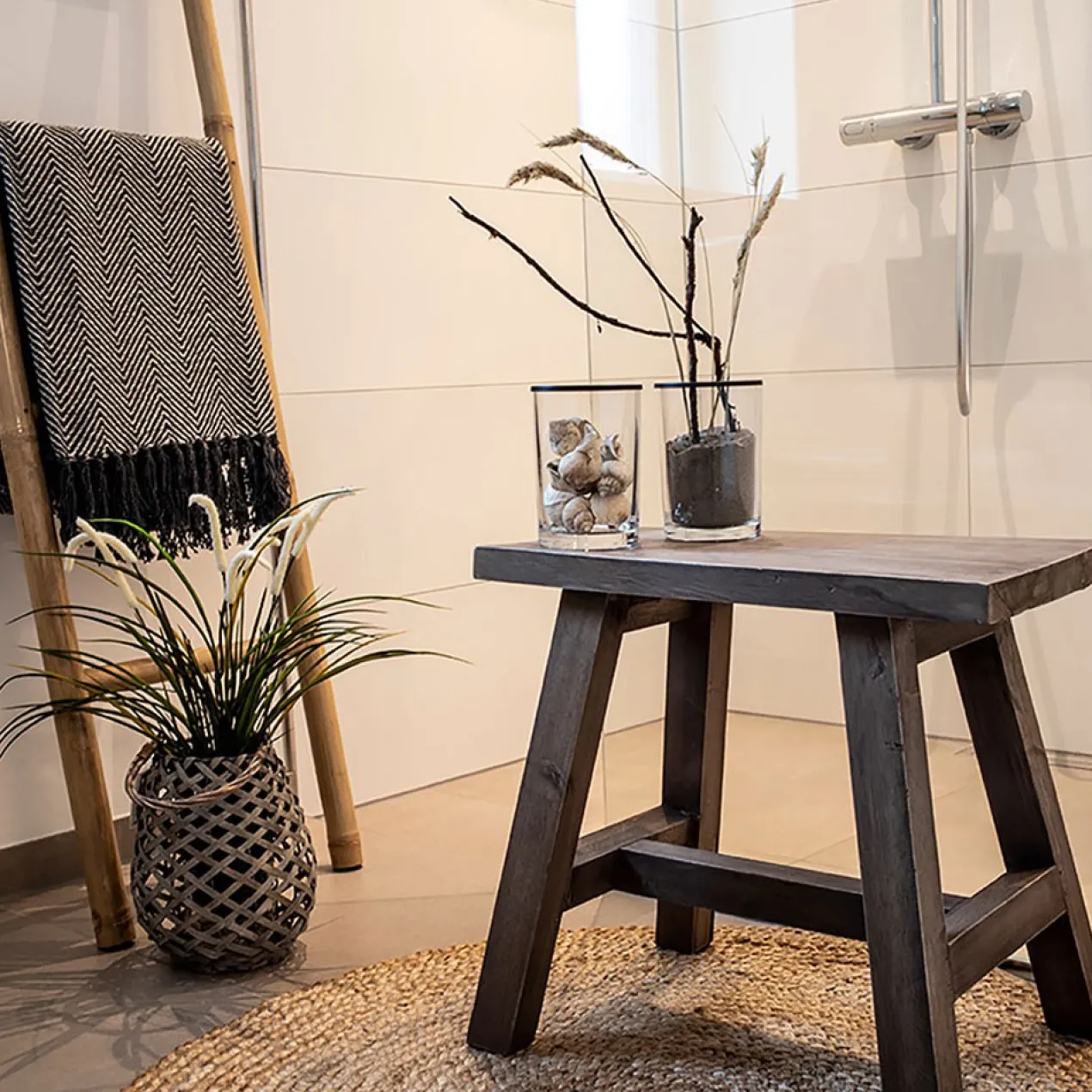 Houten bankje Jules small Naturel