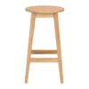 Houten barkruk Austin - zithoogte 65 cm Austin houten barkruk naturel- 65 cm