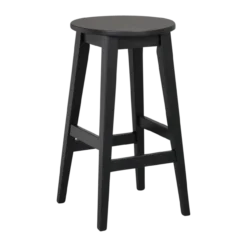 Houten barkruk Austin zwart - zithoogte 65 cm