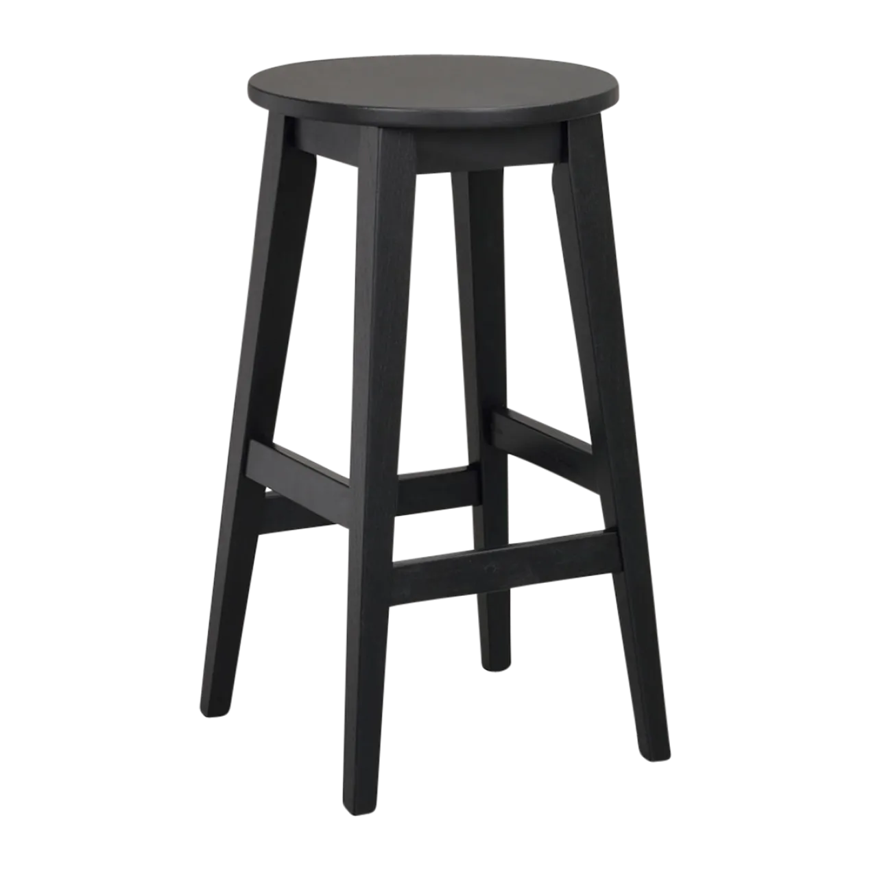 Houten barkruk Austin zwart - zithoogte 65 cm