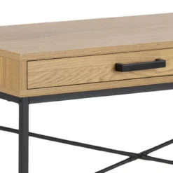 Houten bureau Vic - met opbergvak Naturel