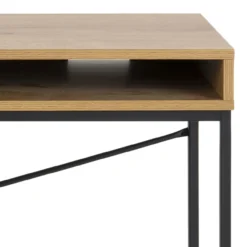 Houten bureau Vic - met opbergvak Naturel