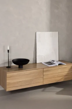 Houten dressoir Leona Zwart
